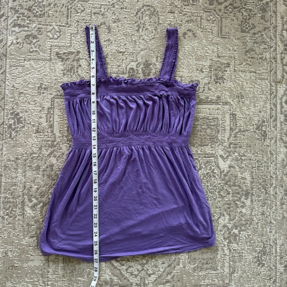 3/$20⚡️ Vintage Route 66 Purple Y2K Babydoll Sleeveless Tank Top Stretch - Picture 11 of 11